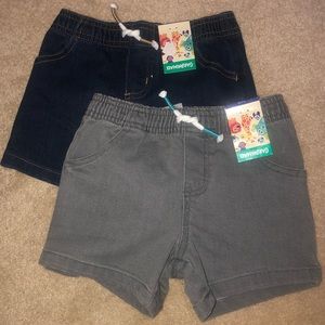2-Pack NEW 24 Months Shorts Summer Blue Jeans Grey Denim Toddler Baby Boy Pants